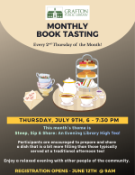 Monthly Book Tasting - July 2026