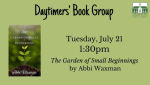 Book Cover of "The Garden of Small Beginnings," by Abbi Waxman.