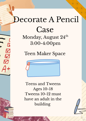 Maker Monday: Decorate a Pencil Case image