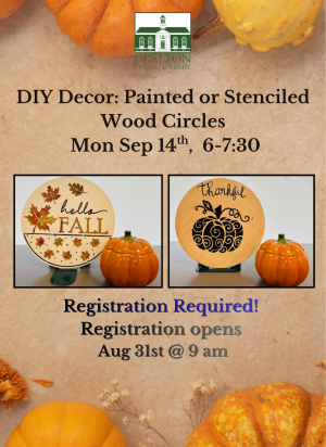 DIY Decor: Painted or Stenciled Wood Circles image