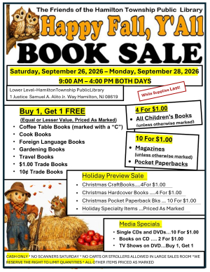Library Calendar – Hamilton Township Public Library