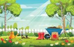 Plants and grass in garden