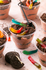 pudding cup that looks like dirt