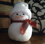 sock snowman craft image