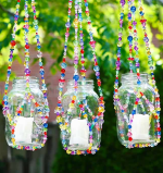 Beaded plant hanger pic