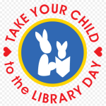 Take Your Child to the Library Day logo.