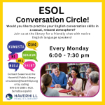 post describing ESL conversation circle