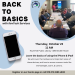 iPhone and iPad Tech Class flyer.