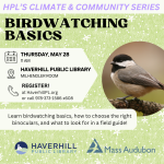 birdwatching basics flyer.