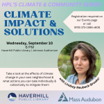 Climate Impact & Solutions flyer.