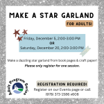 Make a Star Garland flyer.