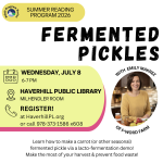 fermented pickles flyer.