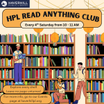 HPL Read Anything Club flyer.