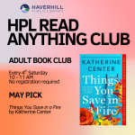 HPL Read Anything Club flyer.