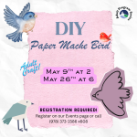 Adult May Craft Paper Mache Bird