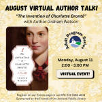 Charlotte Bronte virtual program flyer.