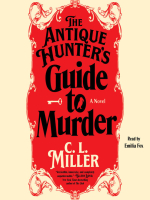 cream cover with a red scroll like design and black colored font  with the words "The Antique Hunter