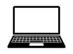 basic icon of the laptop computer