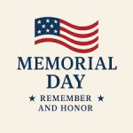 cream background with the words Memorial Day 2026