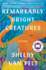 image of a book cover done in ocean blues and featuring an orange octopus
