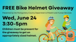 Bike Helmet Giveaway June 24 at 3:30pm