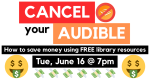 Cancel your Audible June 16 at 7pm