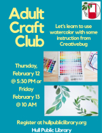 Feb adult craft club