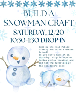 Information for build a snowman craft