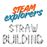 letters spelling out steam explorers straw building