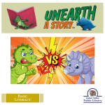 dinosaurs battling