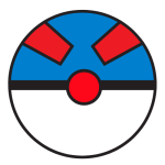 pokeball in red blue and white