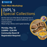 IVPL Special Collections mini workshop.