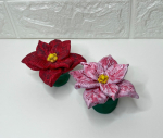 Clay Poinsettias