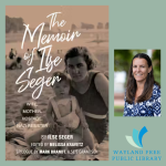 Memoir of Ilse Seger with Professor Melissa Kravetz