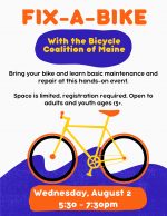 Fix-A-Bike with the Bicycle Coalition of Maine