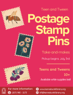 Postage Stamp Pins.