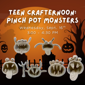 Crafternoon: Pinch Pot Monsters image