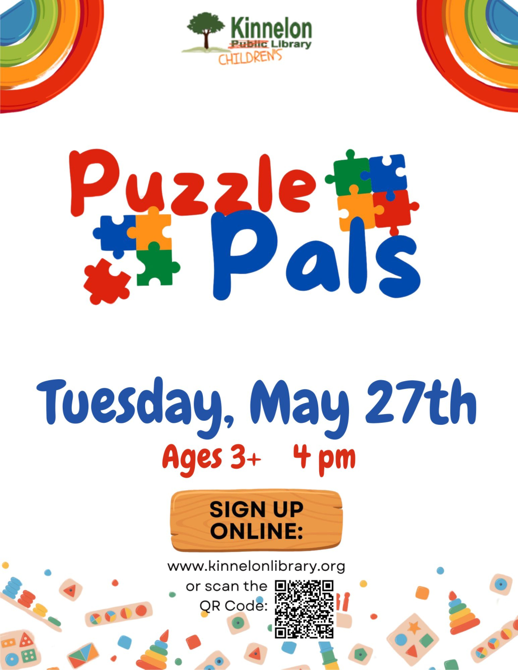 05/27/2025 | Puzzle Pals: RMS 1 & 2 | Kinnelon Public Library