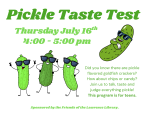 Pickle tasting