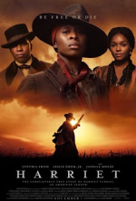 Movie poster of Harriet featuring four people including Harriet. 