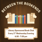 Logo for library book club