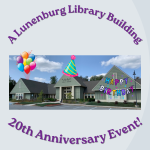 20th Anniversary of the Library Building logo