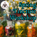 flyer with logo for trilogy herbalism and some tinctures