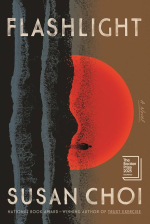 Cover of Flashlight, artistic rendering of a sunset turned vertically