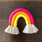 Teen Macrame Rainbow Craft