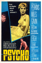 Poster for the film Psycho