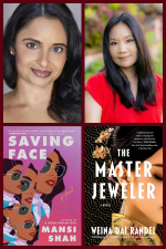 2 female authors and their book covers