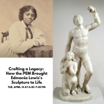 Left: Augustus Marshall, Portrait of Edmonia Lewis (detail), about 1870. Carte-de-visite albumen pri