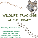 brown animal tracks on a white background