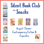 Event title & theme w/cover images lined up vertically along left side & horizontally in center.